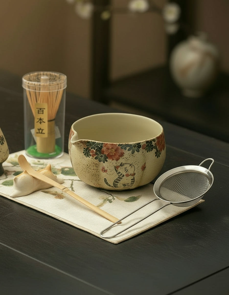 Lucky Cat Matcha Set