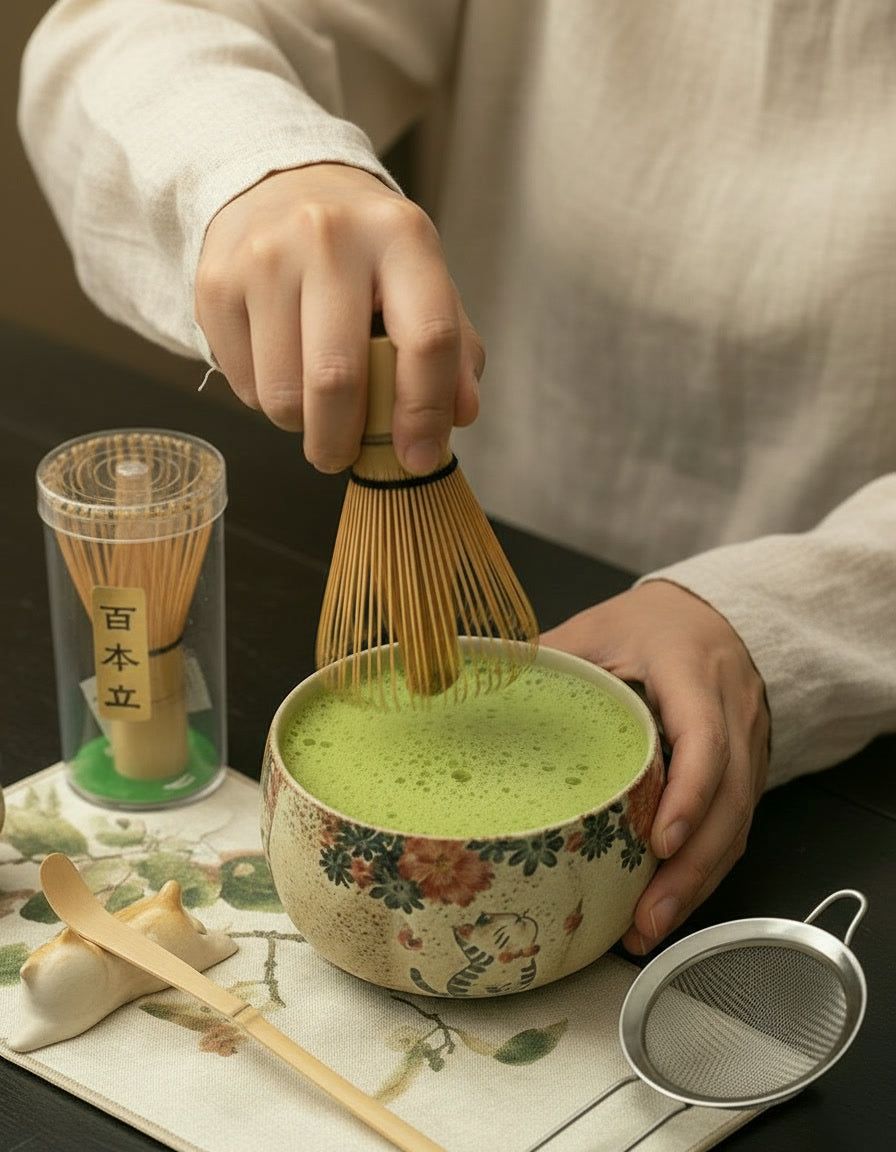 Lucky Cat Matcha Set