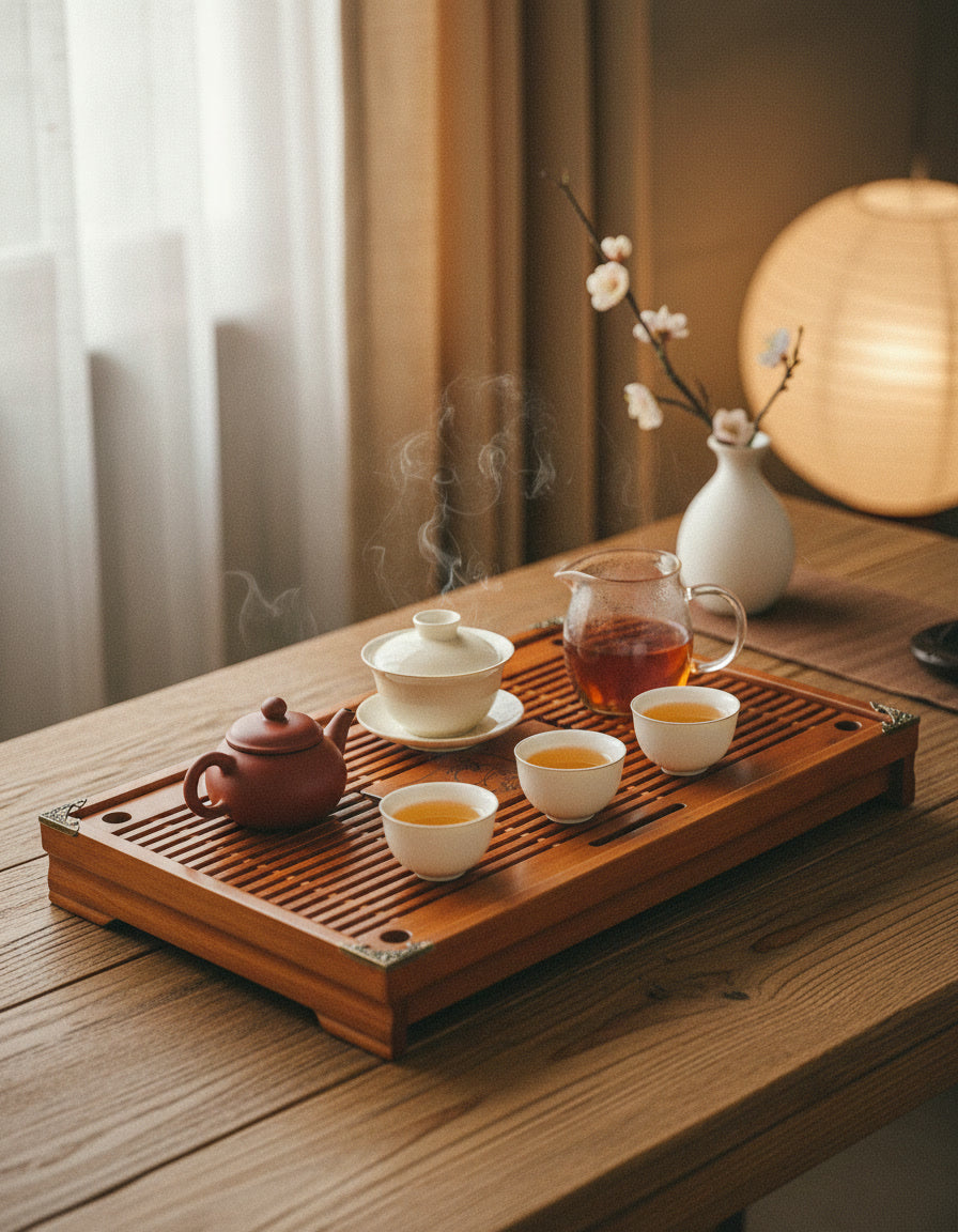 Amber Tea Tray