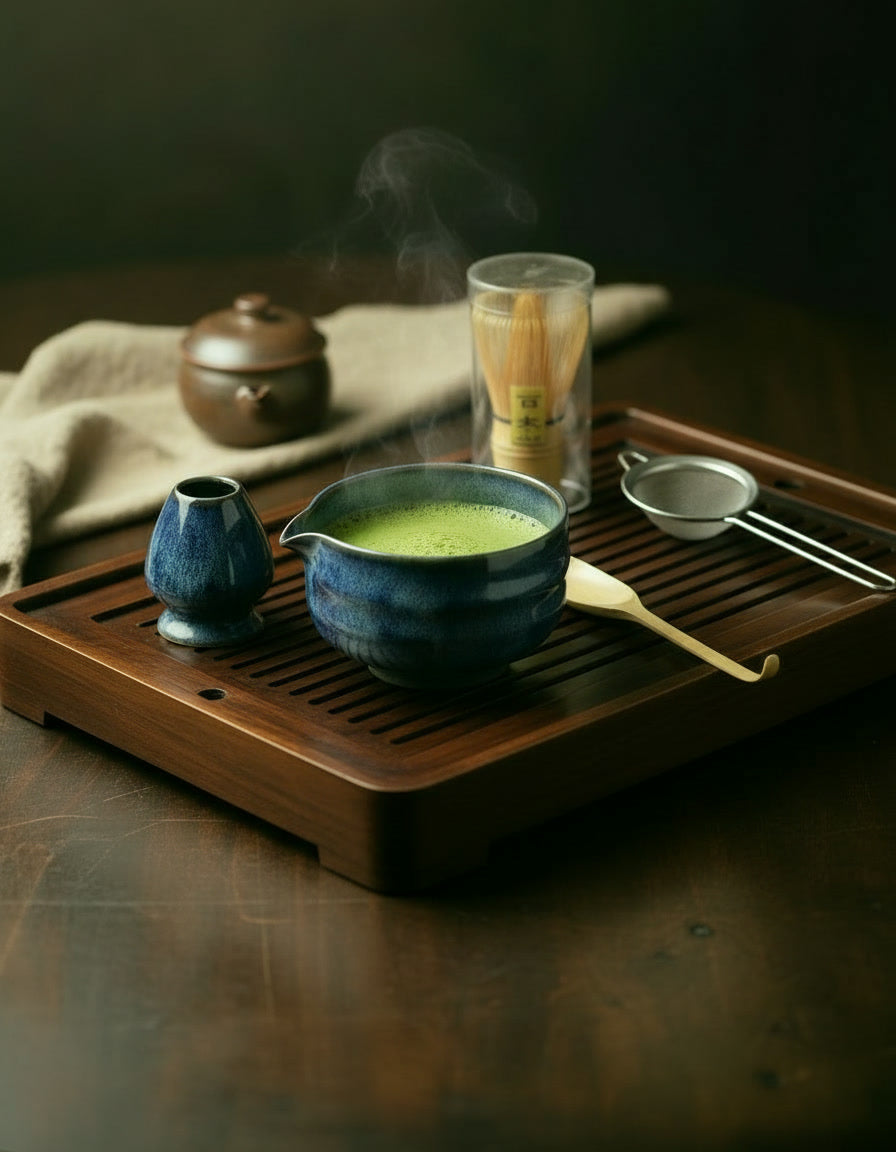 Cobalt Kiln Matcha Set