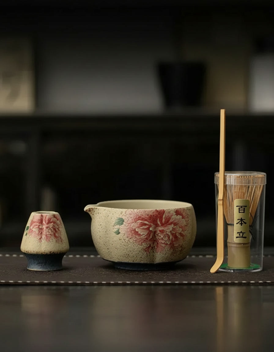 Peony Matcha Set