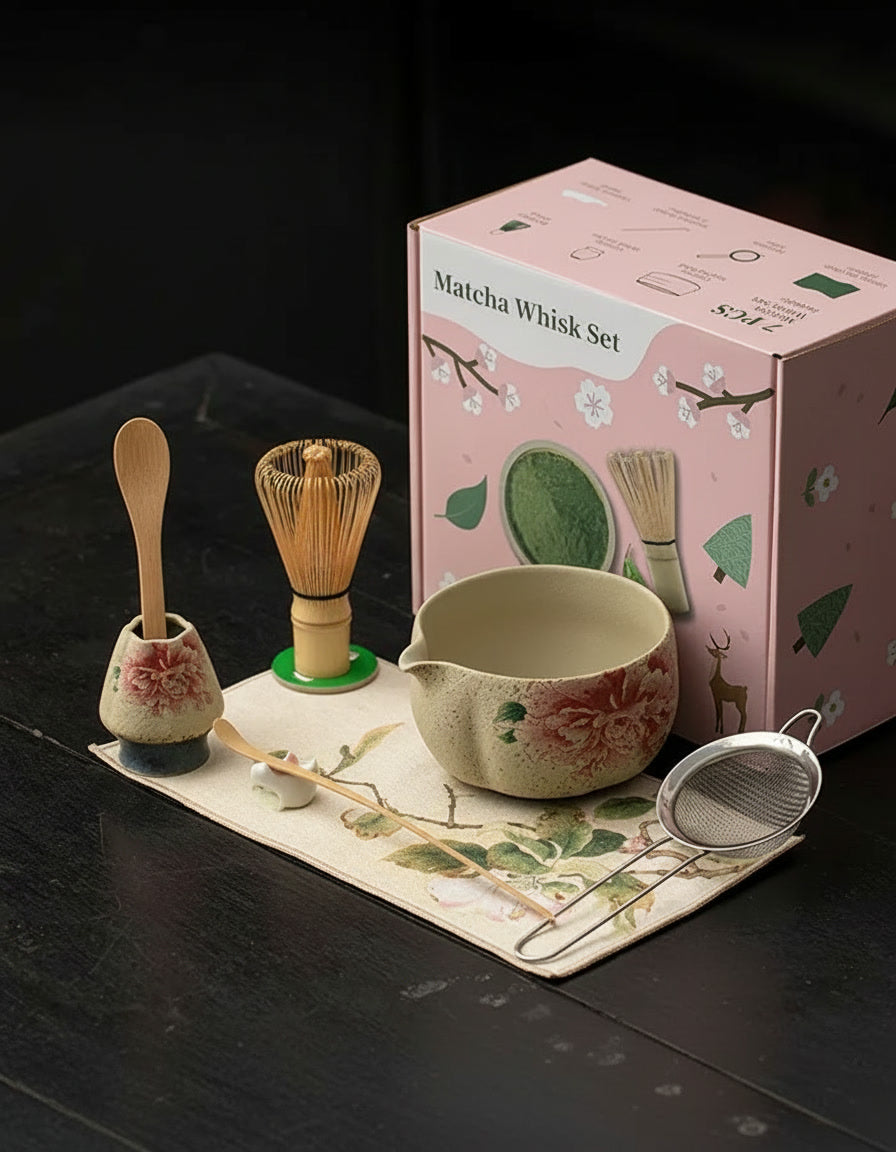 Peony Matcha Set