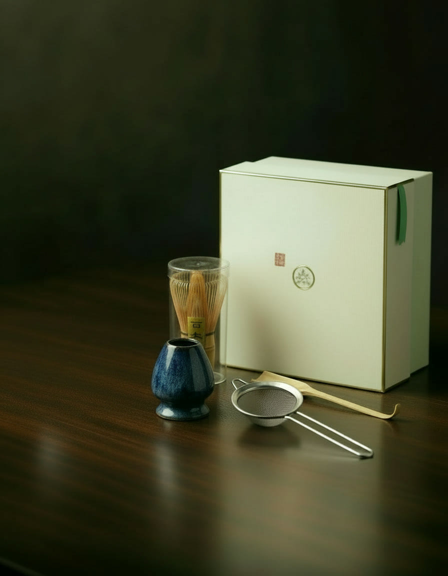 Cobalt Kiln Matcha Set