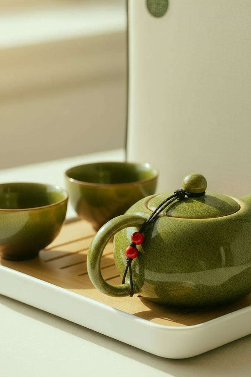 With Travelling Bag 4 Cups Chinese Kung Fu Tea Set Travel Set Ceramic Portable Teapot Porcelain Teaset Gaiwan Tea Cups Tea Tool